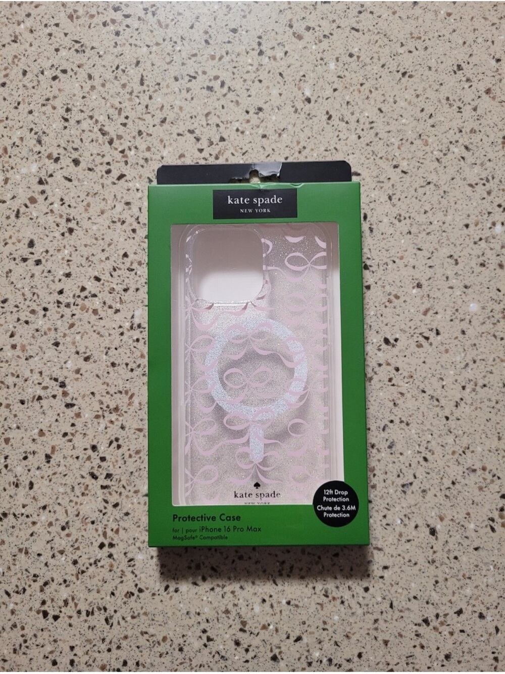 kate spade New York Pink Iridescent Ring Grip Protective iPhone Case